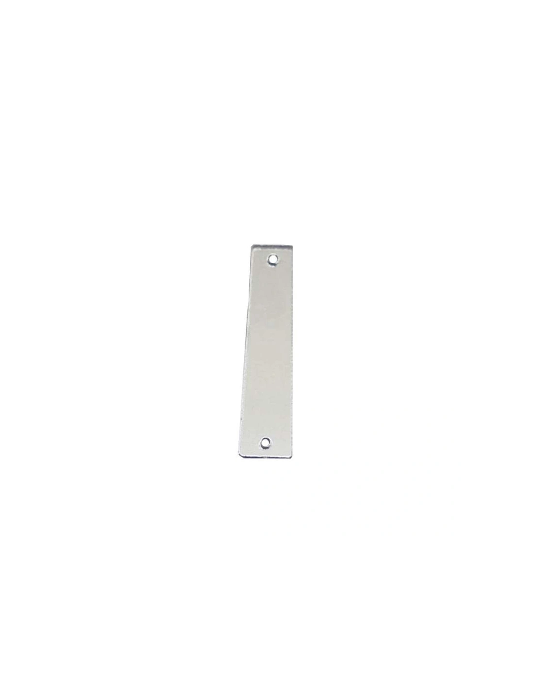 Sew on Mirrors Rectagle 10x35 mm Silver