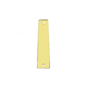 Specchietto da cucire forma Rettangolo mm 10x35  Oro - 10PZ 2