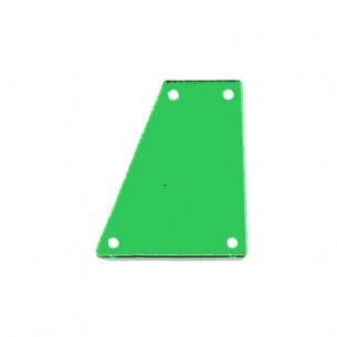 Specchietto da cucire forma Trapezio mm 27x28 Verde - 10 PZ 2