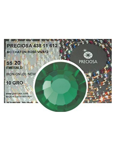 Preciosa Rhinestones Hotfix ss 20  Emerald pack 1440 pcs