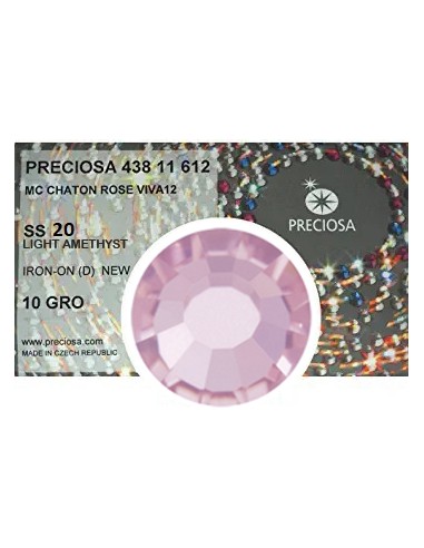 Strass Preciosa Termoadesivo ss 20  Light Amethyst - 1440 pz Rhinestones Hotfix