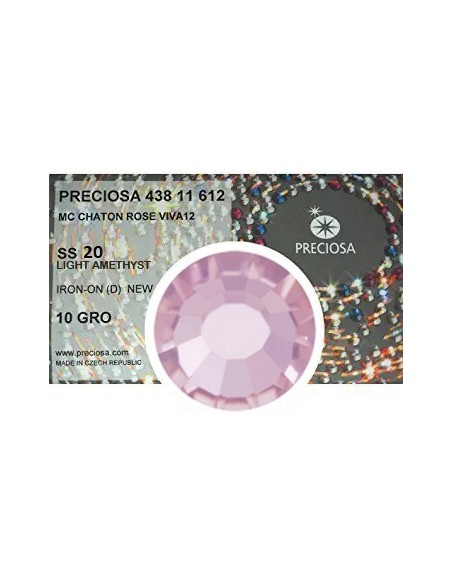 Preciosa Light Amethyst Strass Hotfix ss 20 - pack 1440 pcs Rhinestones