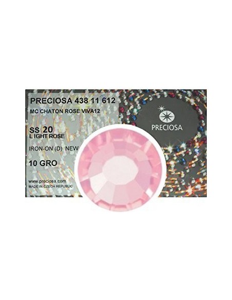 Strass Preciosa Termoadesivo ss 20  Light Rose- 1440 pz Rhinestones Hotfix