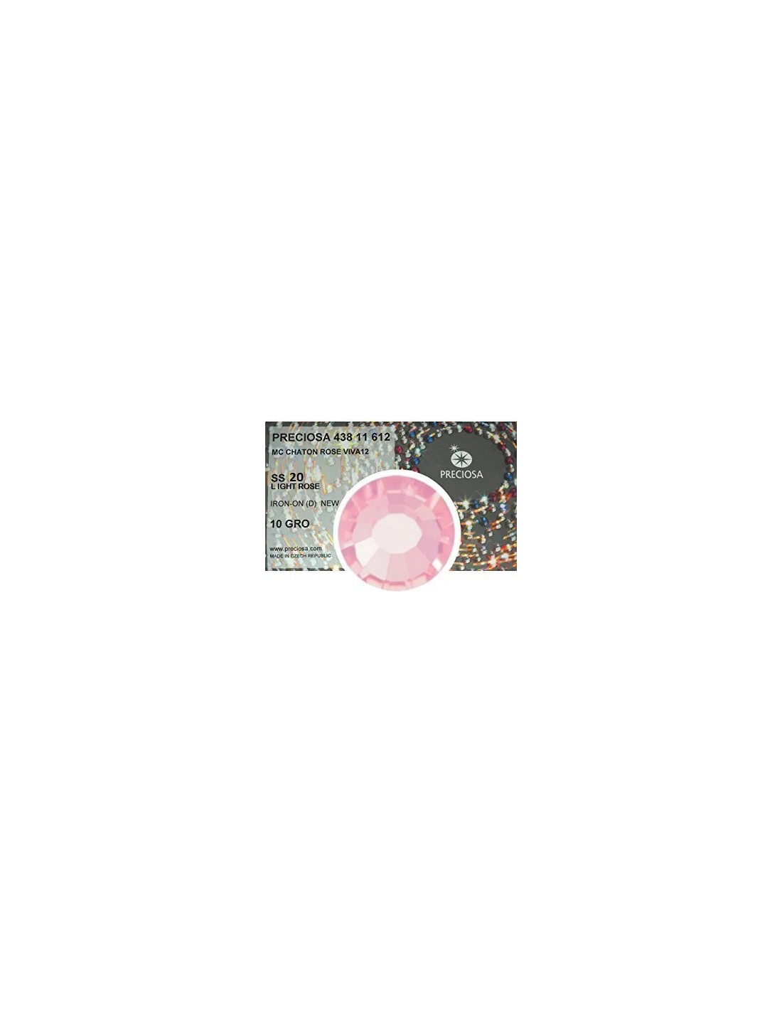 Strass Preciosa Termoadesivo ss 20  Light Rose- 1440 pz Rhinestones Hotfix