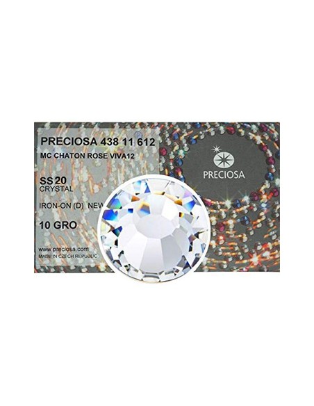 Strass Preciosa Termoadesivo ss 20  Crystal - 1440 pz Rhinestones Hotfix
