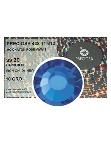 Strass Preciosa Termoadesivo ss 20  Capri blue - 1440 pz Rhinestones Hotfix