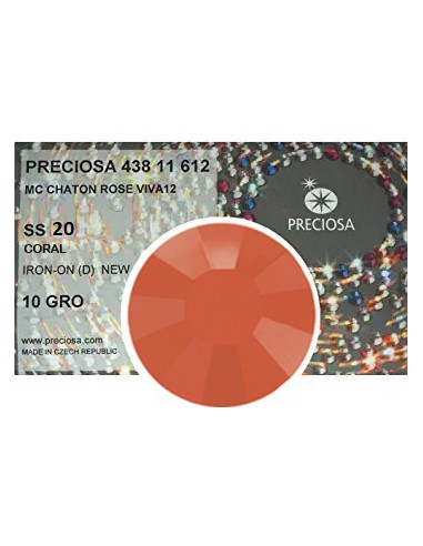 Strass Preciosa Termoadesivo ss 20  Coral - pack 1440 pcs Rhinestones Hotfix