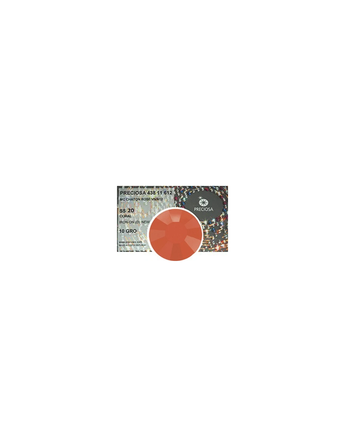 Strass Preciosa Termoadesivo ss 20  Coral - pack 1440 pcs Rhinestones Hotfix