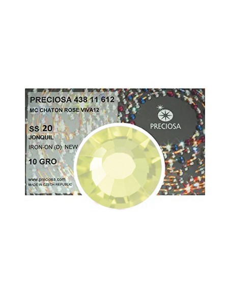 Strass Preciosa Termoadesivo ss 20  Jonquil - 1440 pz Rhinestones Hotfix