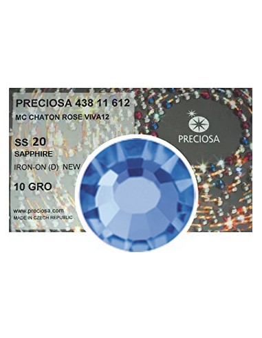 Strass Preciosa Termoadesivo ss 20  sapphire - 1440 pz Rhinestones Hotfix