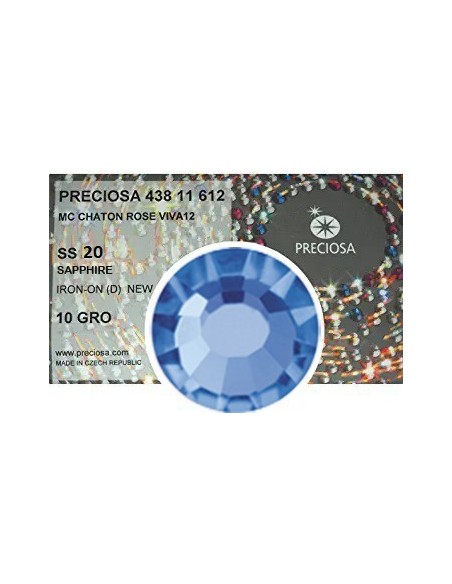 Strass Preciosa Termoadesivo ss 20  sapphire - 1440 pz Rhinestones Hotfix