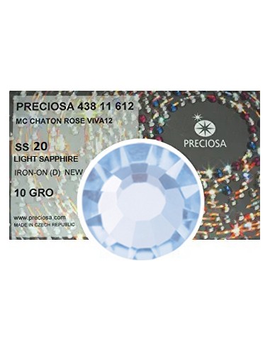 Strass Preciosa Termoadesivo ss 20  light sapphire - 1440 pz Rhinestones Hotfix