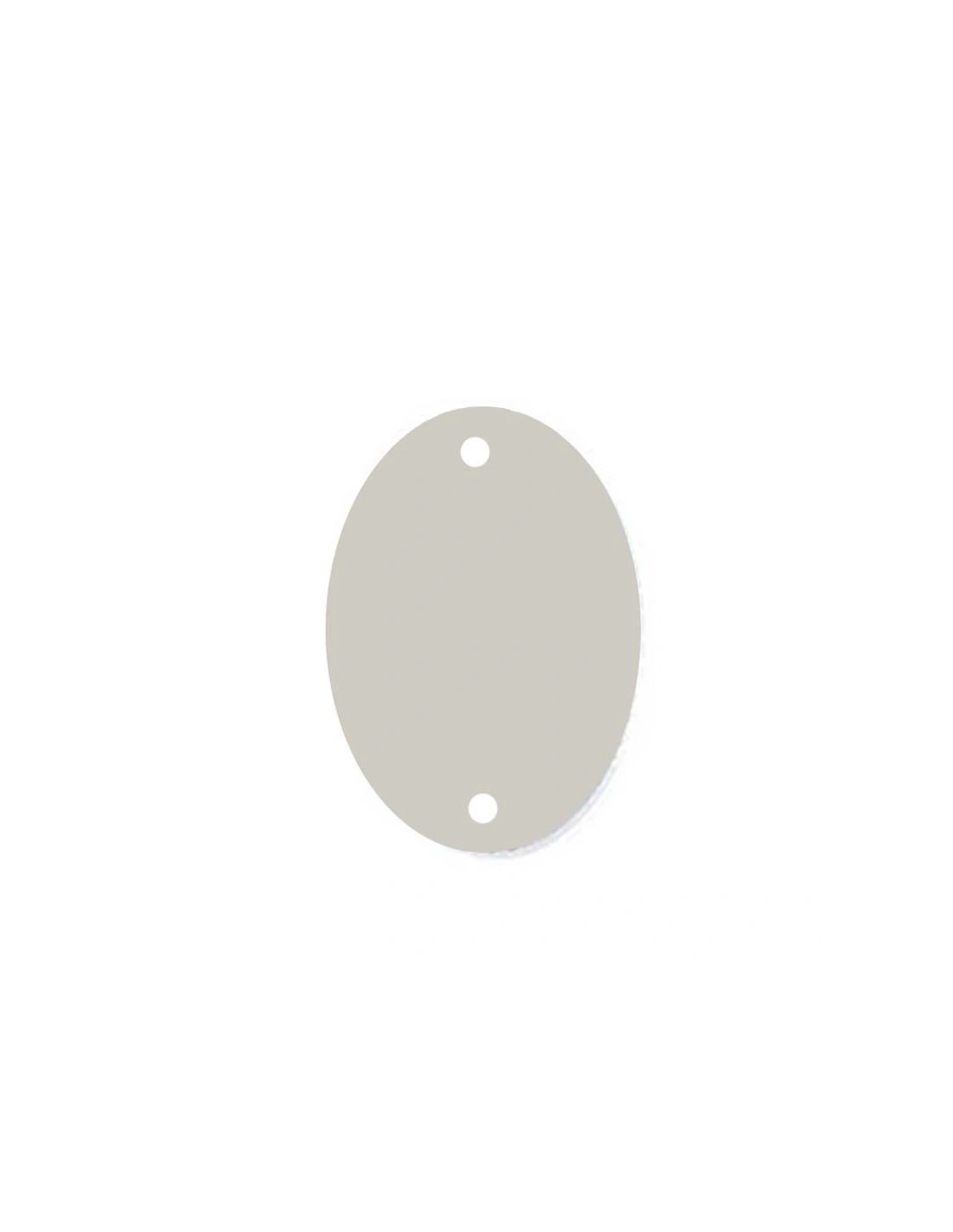 Sew on Mirrors Oval 20x30 mm Silver - 10pcs - Sewing mirrors