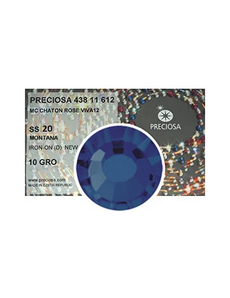Strass Preciosa Termoadesivo ss 20  montana- 1440 pz Rhinestones Hotfix