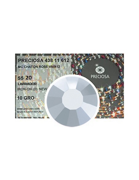 Strass Preciosa Termoadesivo ss 20 rhinestones hotfix  labrador Strass Preciosa Termoadesivo ss 20 rhinestones hotfix  labrador
