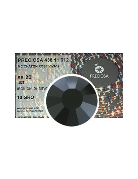 Strass Preciosa Termoadesivo ss 20 rhinestones hotfix  jet Strass Preciosa Termoadesivo ss 20 rhinestones hotfix  jet