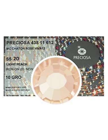 Strass Preciosa Termoadesivo ss 20 rhinestones hotfix  light peach