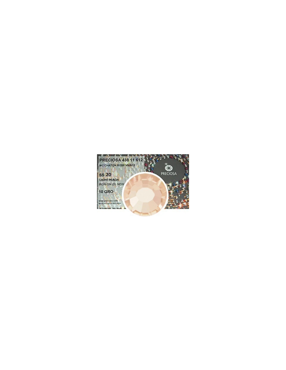 Strass Preciosa Termoadesivo ss 20 rhinestones hotfix  light peach