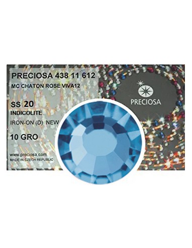 Strass Preciosa Termoadesivo ss 20  Indicolite - 1440 pz Rhinestones Hotfix