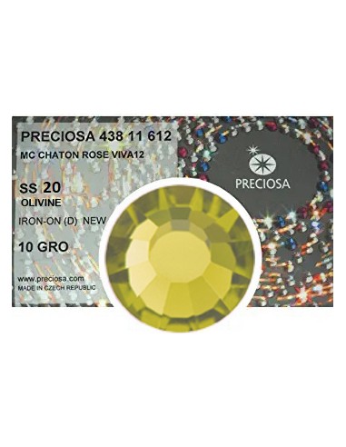 Strass Preciosa Termoadesivo ss 20  Olivine - 1440 pz Rhinestones Hotfix