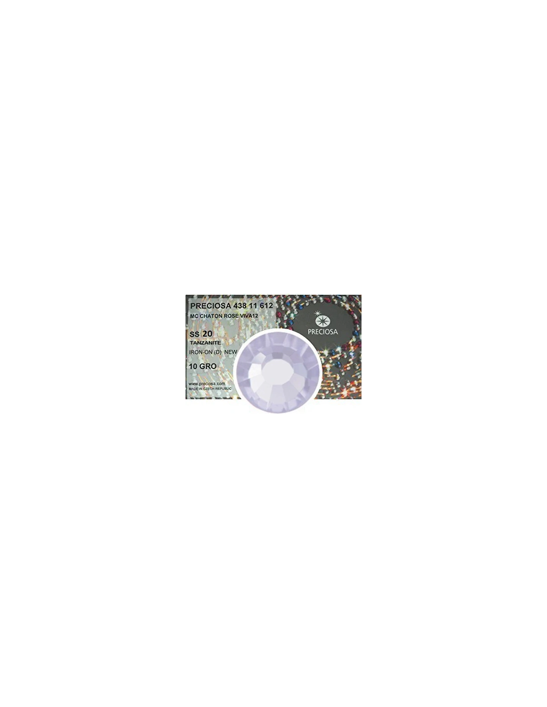Preciosa Strass  Termoadesivi ss 20 Tanzanite - 1440 pz - Strass termoadesivi