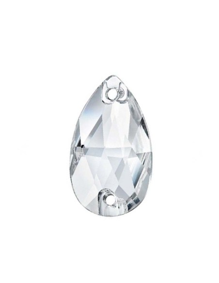 Pietra da cucire Goccia mm 28x17 Crystal