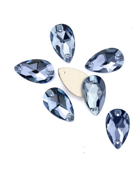 Pack Stone sew on Drop mm 28x17 Light Sapphire