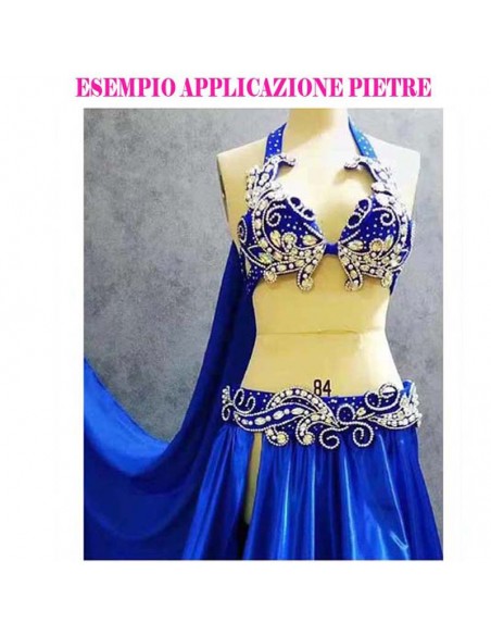 Sew on stone application Sew on stone application