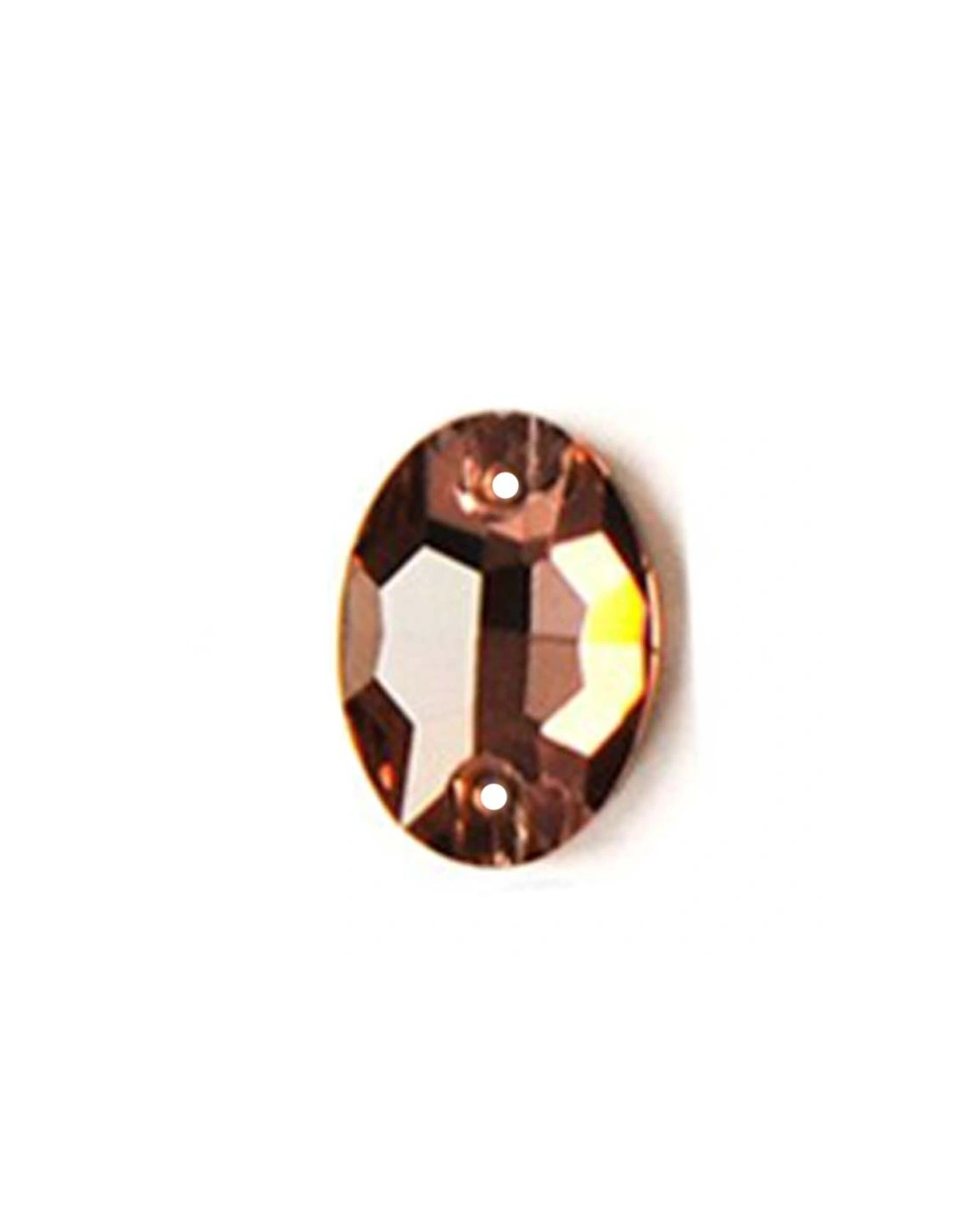 Pietra da cucire  Ovale mm 16x11 Lt. Smoke Topaz