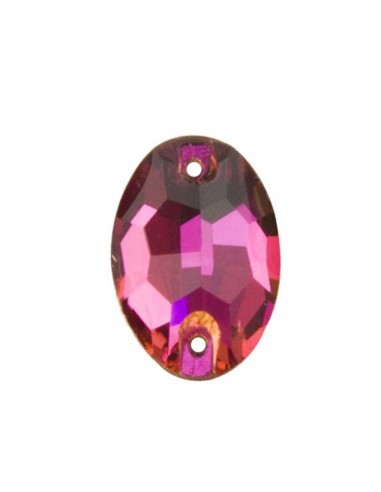 Stone sew on  Oval 16x11 mm Fuchsia