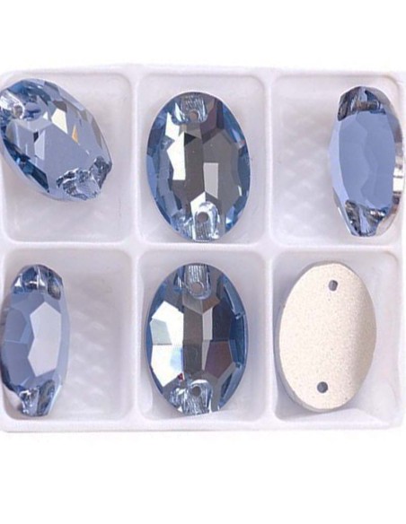 Pack Stone sew on Oval 24x17 mm Light Sapphire