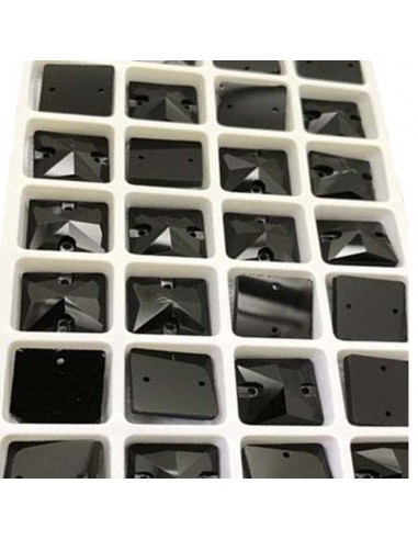 pack Stone sew on Square mm 16 Hematite pack Stone sew on Square mm 16 Hematite