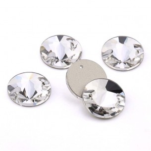 Pietra da Cucire in Cristallo GT Crystal Tondo mm 16 Crystal - 1PZ 2