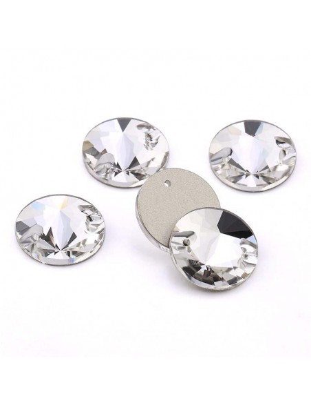 pacco Pietra da cucire Tondo mm 18 Crystal