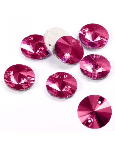 pack Stone sew on Round mm 18 Fuchsia pack Stone sew on Round mm 18 Fuchsia