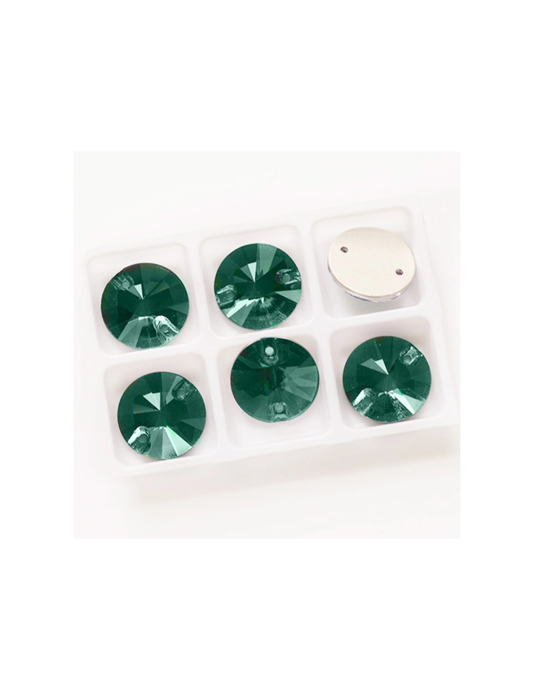 pacco Pietra da cucire Tondo mm 14 Emerald