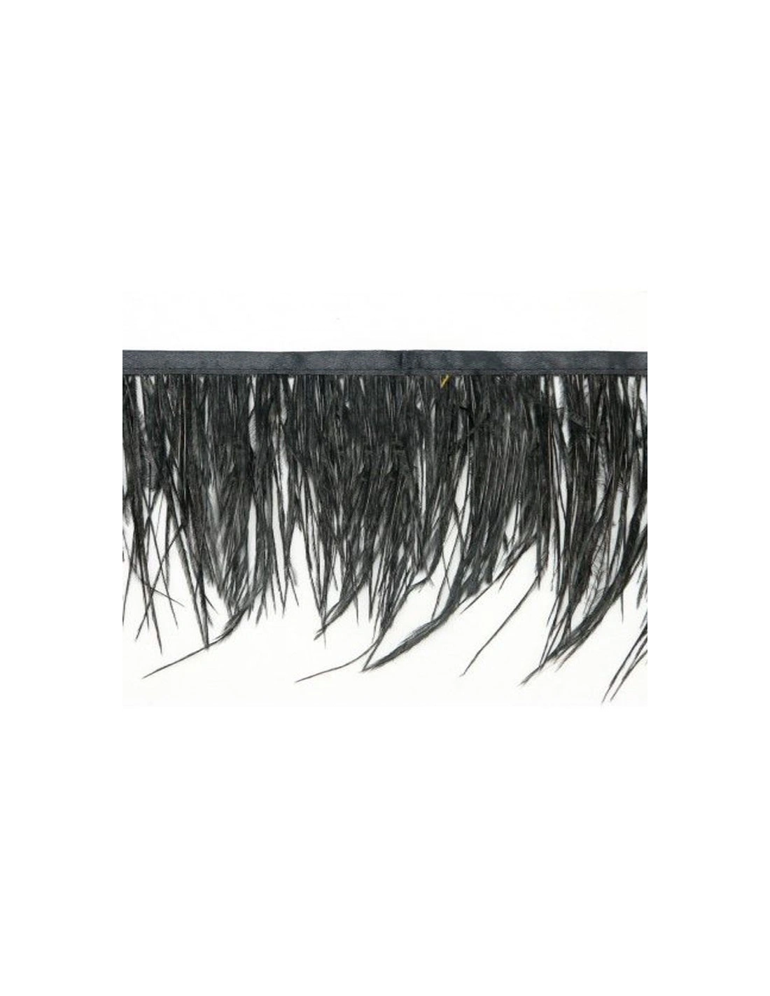 Fringe Sewing Black Ostrich Feathers