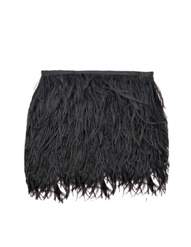 Fringe Sewing Black Ostrich Feathers