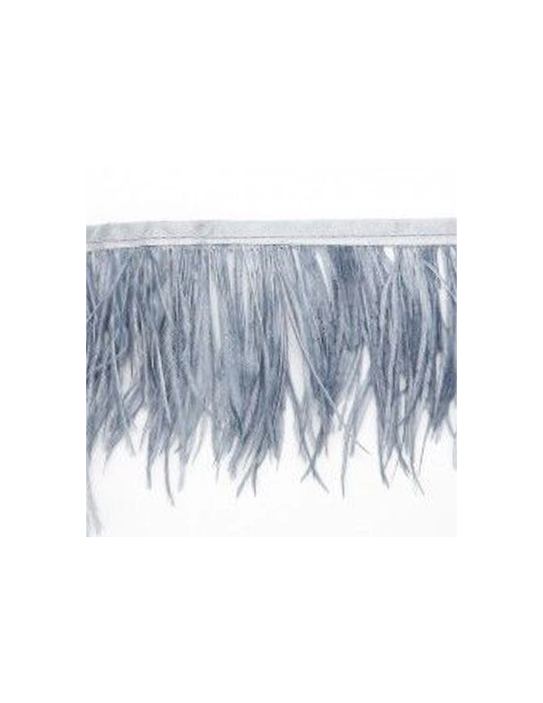 Fringe Sewing Grey Ostrich Feathers