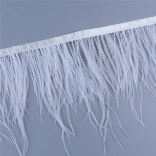 Fringe Sewing Off White Ostrich Feathers 2