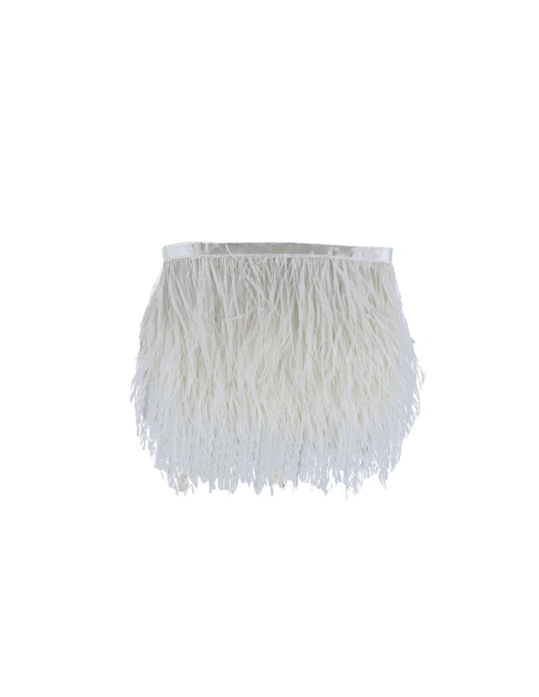 Fringe Sewing Off White Ostrich Feathers