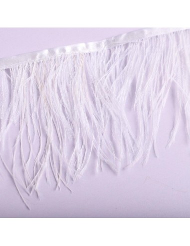 white ostrich feather fringe
