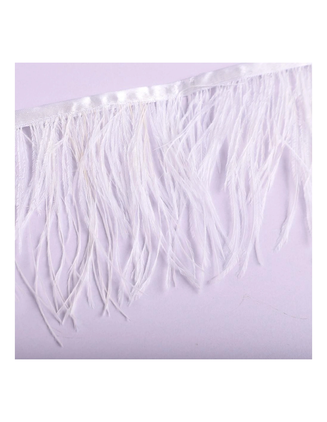 Fringe Sewing White Ostrich Feathers