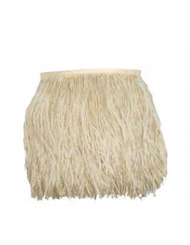 Fringe Sewing Beige Ostrich Feathers