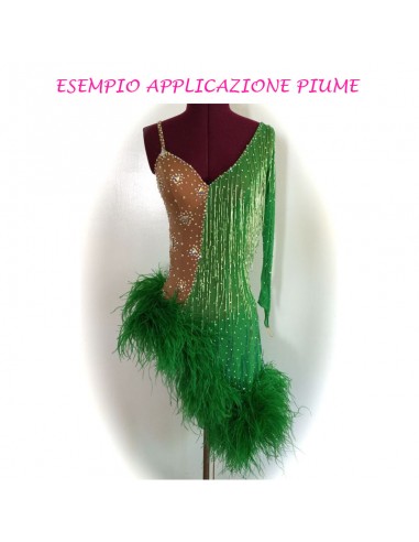 application Fringe Sewing Peridot Ostrich Feathers application Fringe Sewing Peridot Ostrich Feathers