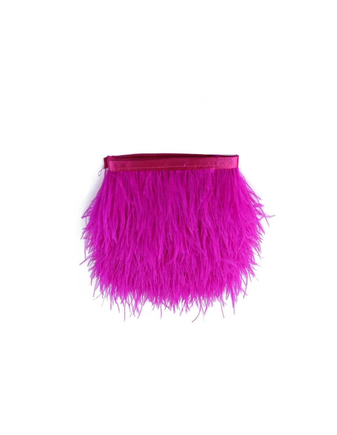 Fringe Sewing Fuchsia Ostrich Feathers