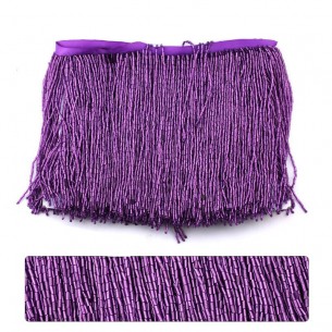 Fringes sewing bugles Amethyst 2