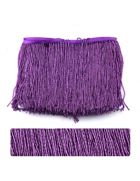 Fringes sewing bugles Amethyst Fringes sewing bugles Amethyst