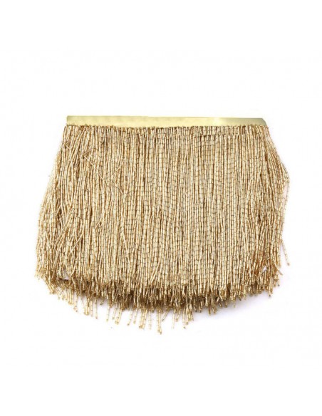 Fringes sewing bugles Gold Fringes sewing bugles Gold