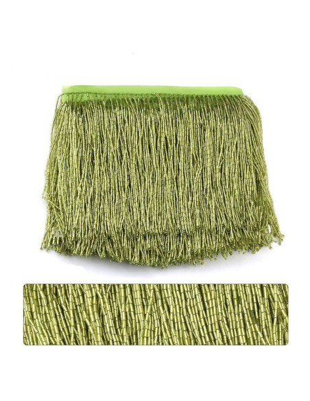 Fringes Sewing Bugles Peridot